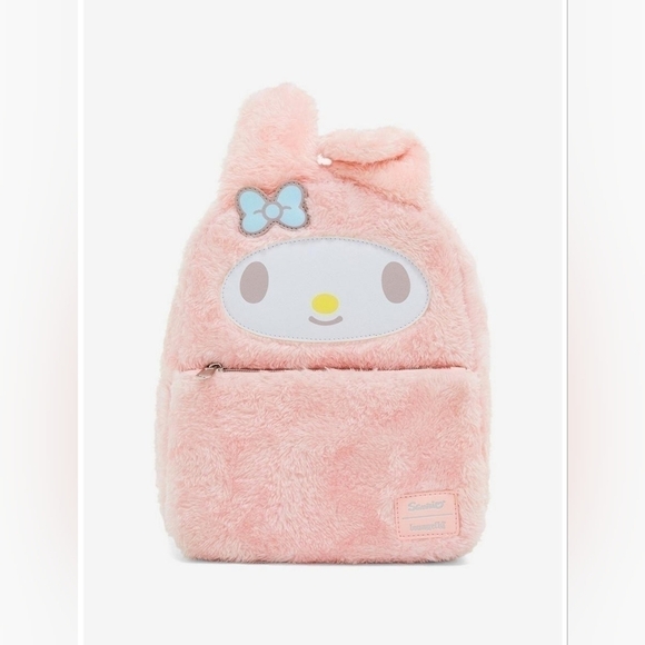 Loungefly × Sanrio • My Melody Plush Mini Backpack [8'' x 5'' x 10 1/2''] - Picture 1 of 4